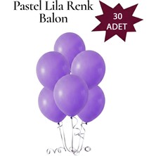 Lotus Party Pastel Lila Renk Balon - Lila Renk Balon 30 Adet