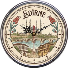 Bsb Edirne Temalı Duvar Saati 16CM A1519