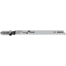 Bosch Professional 5 x Stichsägeblatt T 101 Br Clean For Wood (Für Weiches Holz, Gerader Schnitt, Zubehör Stichsäge)