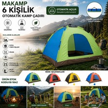 Nargo 6 Kişilik Toz Geçirmez 220CMX250CMX165CM Otomatik Kamp Çadır Herhangi Bir Renk Gönderilir