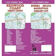 Eureka/arcata/crescent City/redwood Coast/trinity County, California Street Map