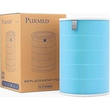 Purmed Xiaomi Smart Air Purifier Pro H Uyumlu H13 Hepa + Aktif Karbon Filtre | Rfıd Çipli | Mavi Renk | Yüksek Verimli 3 Katmanlı Filtrasyon