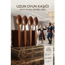 Transformacion Uzun Oyun Kaşığı Halk Oyunu Kaşığı - Kına Kaşığı Uzun Saplı Zeybek Oyun Kaşığı 40 Adet, 721656