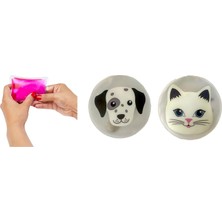 Kedi ve Köpekli Cep Sobası,el Isıtıcı,2 Adet Sıcak Su Torbası Pvc 9cm