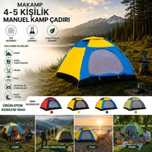 Nargo 4-5 Kişilik Toz Geçirmez 200CMX200CMX135CM Manuel Kamp Çadır Herhangi Bir Renk Gönderilir