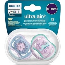Philips Avent Ultra Air Emzik 6-18 Ay 2'li Kız SCF085/61