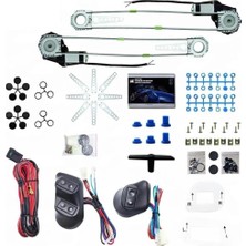 Otomatik Cam Kaldırma Motoru Komple Set ( 2 Cam Için )
