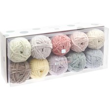 Rico Design Ricorumi Set Nilli Nilli 10 x 25 G Şönil Yün Tığ ve Örgü Için (Pastel 016)