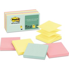 Post-It Pop-Up Notlar, 3x3 Inç, 12 Ped, Amerika'nın 1 Numaralı Favori Yapışkan Notları, Beachside Café Koleksiyonu, Pastel Renkler, Geri Dönüştürülebilir (R330-12AP)