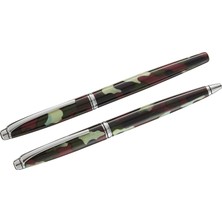 Steelpen 669 Kamuflaj Dolma Kalem+Tükenmez Kalem