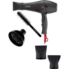 Powertec TR-701 Profesyonel Fön Makinesi + Vigo Difüzör Başlık + Profesyonel Fön Fırçası