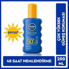 Nıvea Sun Koruma& Nem Spf 50+ Leke Karşıtı Güneş Spreyi 200 ml