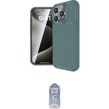 Marsilyan™- iPhone 16 Pro Kılıf Eksen Form Prime - Siyah Joko Magic 5d Cam