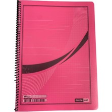 Dazzle Soft Spiralli Defter A4 60 Yaprak Çizgili Pembe - Made In Turkey