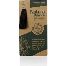 Natura Balance Organik 1.0 Siyah Saç Boyası 60 Ml.
