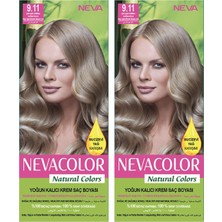 Natural Color Saç Boyası 9.11 Çok Açık Kumral Yoğun Küllü 2'li Set