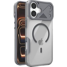 Gees Global Mey Ithalat®   iPhone 17 Zinko Magsafe Kapak - Titan Gri