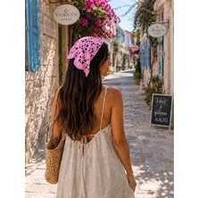 Yes Ticaret Retro Model El Örgüsü Bandana - Trend Saç Aksesuarı- Yazlık Saç Bandı