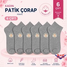 Axe Sportswear Kadın 6 Çift Pamuklu Penye Patik Çorap