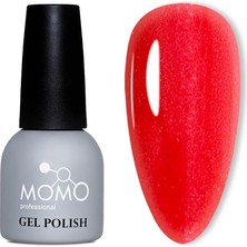 Momo Professional Kalıcı Oje S021 Hafif Işıltılı Açık Kırmızı 14 ml