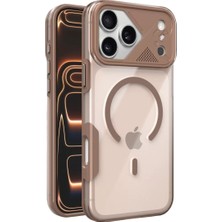 Gees Global Mey Ithalat®   iPhone 17 Pro Max Zinko Magsafe Kapak - Çöl Titanyum