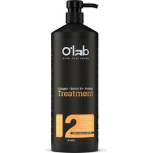 O'lab Nutri-Care Profesyonel Keratin Bakım Kompleksi 1000 ml - Salon Boyu Brezilya Fönü | Collagen, Biotin B7 ve Protein Destekli Yoğun Onarım & Kalıcı Düzlük Saç Kremi