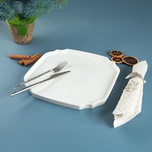 Aryıldız Lunar Kare Servis Tabağı Modern Tasarım Renkli 27 cm
