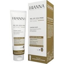 Altın Maske Antiaging Yaşlanma Karşıtı Soyulabilir Maske Ginseng Siyah Nokta Karşıtı Cilt Bakımı - 100 ml