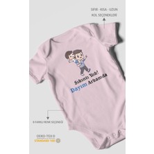 Morivo Kids Dayıya Özel Kısa Kollu Bebek Body %100 Pamuk