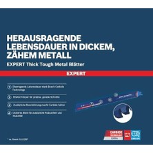 Professional 1x Uzman Â € ~medium-Kalın Zorlu Metal € ™ S 955 Hhm Pistonlu Testere Bıçağı (Sert Çelik, Paslanmaz Çelik Levhalar, Uzunluk 150 Mm, Aksesuarlar Pistonlu Testere)