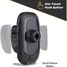 Suhwd-Xces0 Select Vantuzlu Telefon Tutucu, Araç Için, Ayarlanabilir Kilitleme Kolu, Hızlı Açma Düğmesi, Siyah