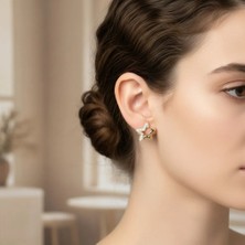 Xuping Jewelry Stil Incisi/xupıng Jewelry Yıldız Zirkon Taşlı Küpe