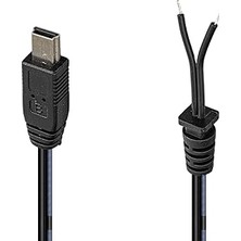 Parcbeny 22340 Yerli Üretim 1.2 Metre 18/0.10BS*2F Mini USB Yedek Adaptör Kablosu