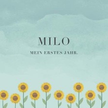Milo Mein Erstes Jahr: Baby Tagebuch I Babyalbum I Erinnerungsalbum I Eintragealbum I Kinderbuch I Babybuch I Perfektes Babyshower Oder Babyparty Geschenk Für Die Geburt Von Milo