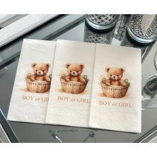 Boy Or Girl Baskılı Sunum Peçetesi 16LI