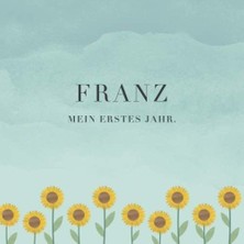Franz Mein Erstes Jahr: Baby Tagebuch I Babyalbum I Erinnerungsalbum I Eintragealbum I Kinderbuch I Babybuch I Perfektes Babyshower Oder Babyparty Geschenk Für Die Geburt Von Franz