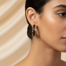 Stil İncisi Vip Serisi/xupıng Jewelry Siyah Halka Küpe