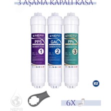 Nefa Tüm Kapalı Kasalar + İhlas Aura (Silver - Plus - Platinum) Su Arıtma 3'lü Filtre Seti