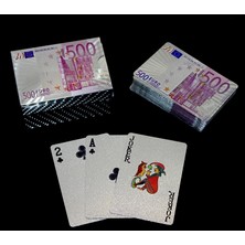 Hsc Bilişim Euro Tasarımlı Gümüş Iskambil Oyun Kartı ALK2812