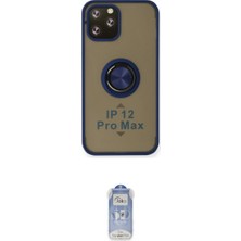 Marsilyan™- iPhone 12 Pro Max Kılıf Yörünge Çizgi - Siyah Joko Magic 5d Cam