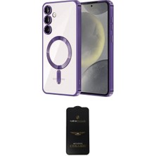 Marsilyan™- Galaxy S24 Plus Kılıf Nova Işık Özel Seri - Siyah 6d Antistatik Mat Seramik Hayalet Nano Ekran Koruyucu