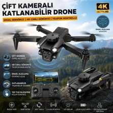 Aksoy Toys Uzaktan Kumandalı Çift Kameralı Hd Görüntü Aktarımı Engel Sensörlü Taşıma Çantalı Dron