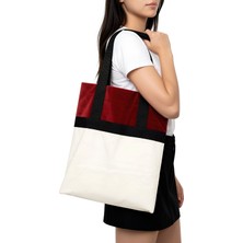 Milerist Renk Geçişli Tote Çanta (Bordo)