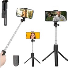 Epilons Tripod Selfie Çubuğu Bluetooth Kumandalı Kablosuz LED Işıklı