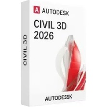 Autodesk Civil 3D 2026 + Autocad 2026 (Windows) - 1 Pc 1 Yıl Autodesk Key