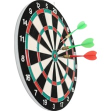 Epilons Şık Tasarımlı 15 Inç Dart Tahtası Metal Uçlu 4 Ok Seti