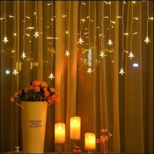Mentra Online Yıldız 4m 96 LED 19 Saçak 40-50-60CM Gün Işığı Yıldız Boyutu:7cm - LED Işık