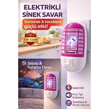 Byanes Elektrikli Sinek Savar - Uv Işıklı Priz Tipi Sessiz Böcek Öldürücü Cihaz - Sinek Kovucu