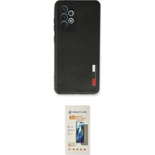 Marsilyan™- Galaxy A73 5g Kılıf Doruk Asil Koleksiyonu - Siyah 6d Mat Seramik Hayalet Nano Ekran Koruyucu