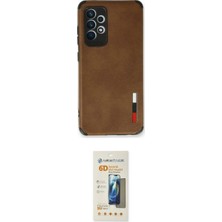 Marsilyan™- Galaxy A73 5g Kılıf Doruk Asil Koleksiyonu - Siyah 6d Mat Seramik Hayalet Nano Ekran Koruyucu